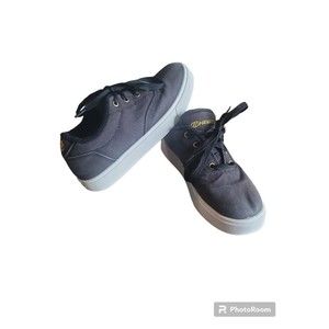 Heelys Launch Canvas Wheel Shoes Sneakers Youth 6  Skater Shoes Tie Laceup